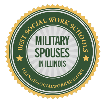 best social work for military spouses in illinois badge